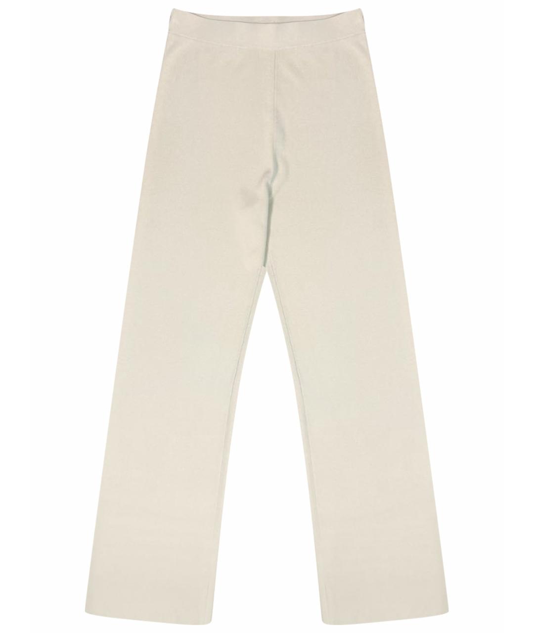 COS Бежевые вискозные прямые брюки, фото 1