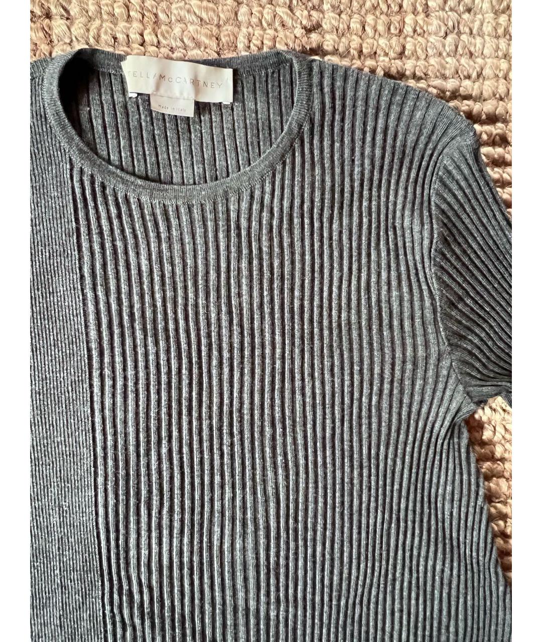 STELLA MCCARTNEY Серый шерстяной костюм с брюками, фото 2