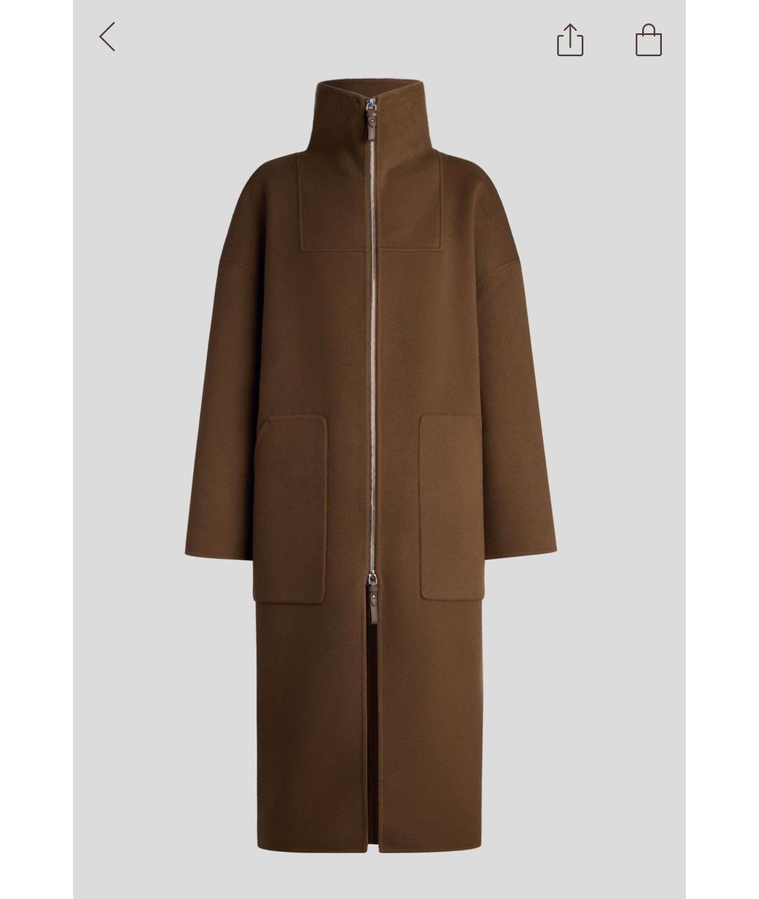 12 STOREEZ Коричневое шерстяное пальто, фото 9