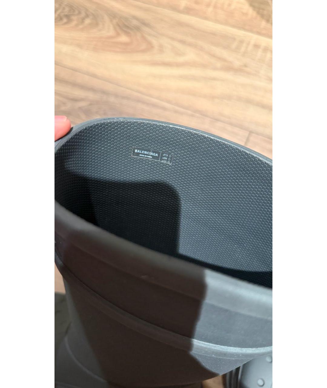 BALENCIAGA Серые резиновые сапоги, фото 6