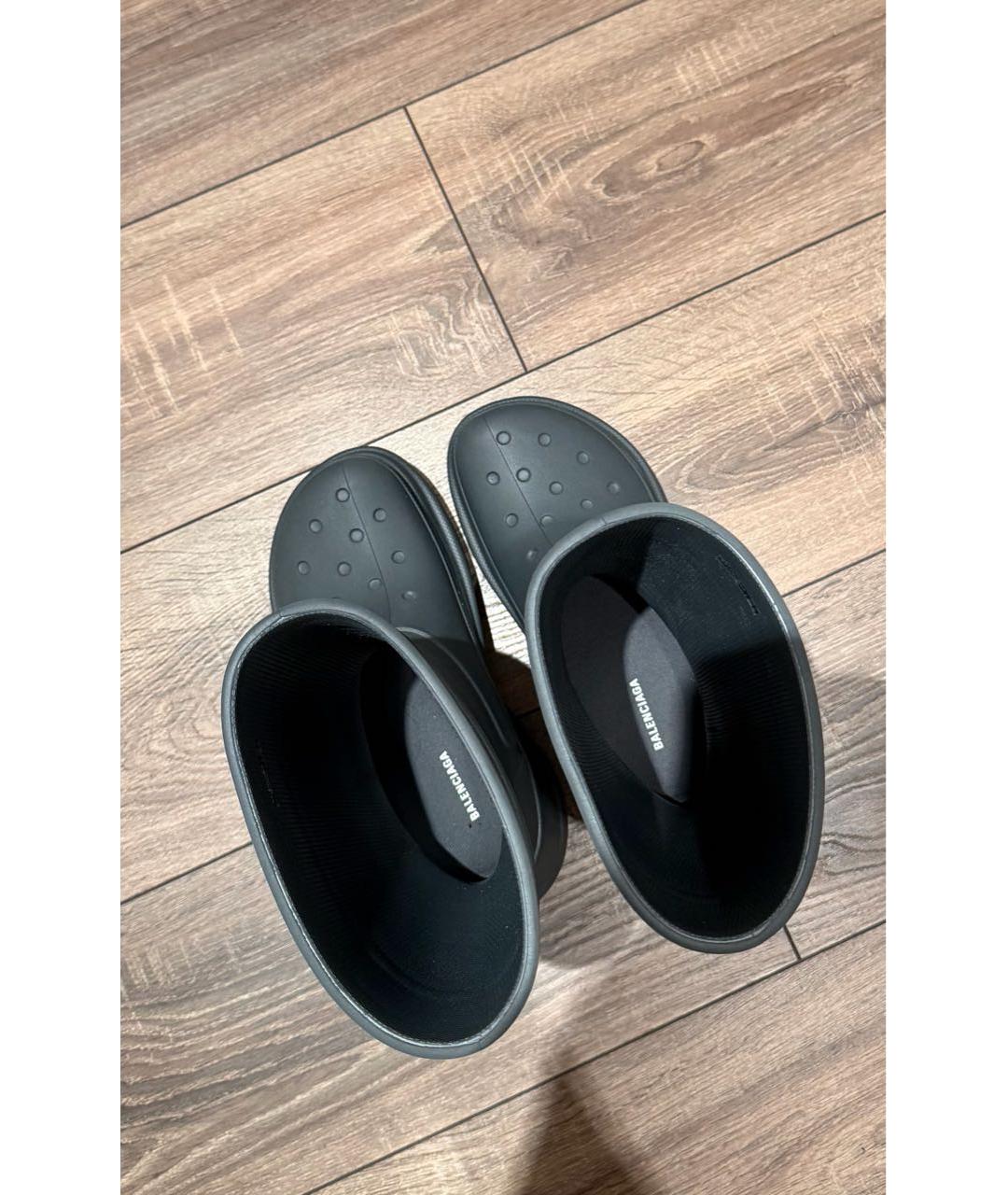 BALENCIAGA Серые резиновые сапоги, фото 3