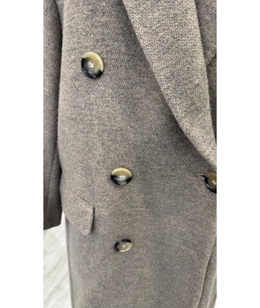 ISABEL MARANT Коричневое шерстяное пальто, фото 5