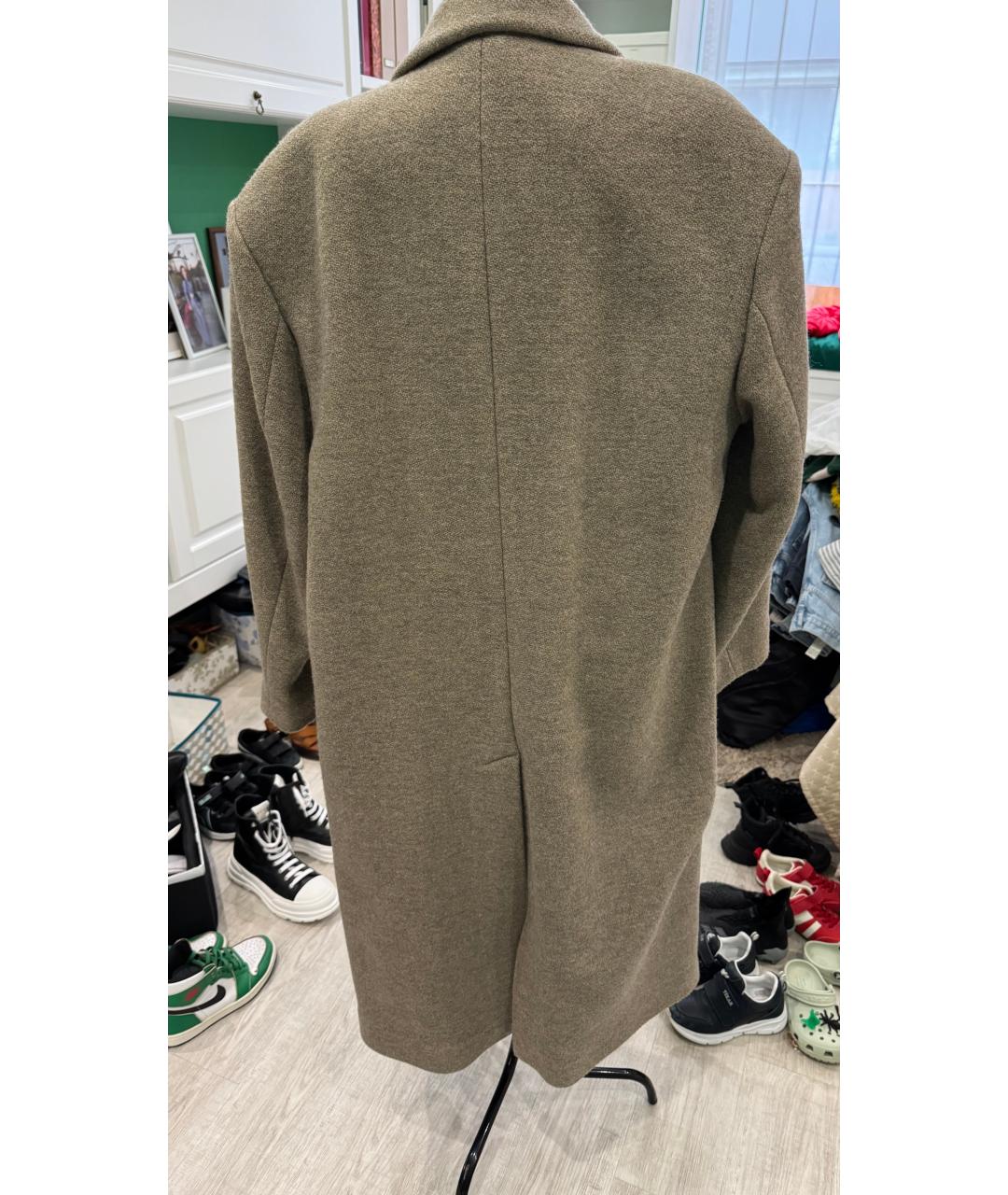 ISABEL MARANT Коричневое шерстяное пальто, фото 2
