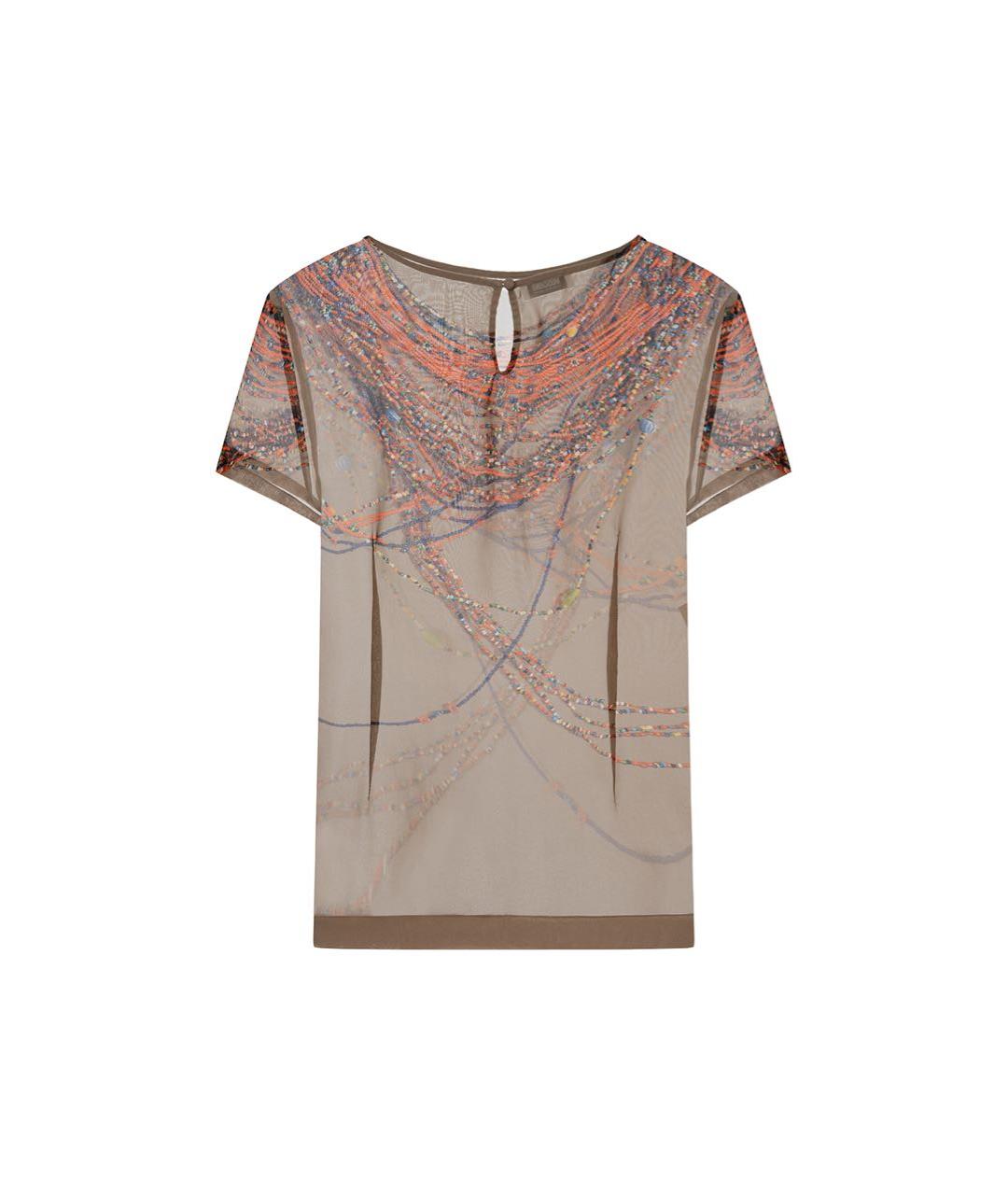 MOSCHINO Бежевая полиэстеровая блузы, фото 2