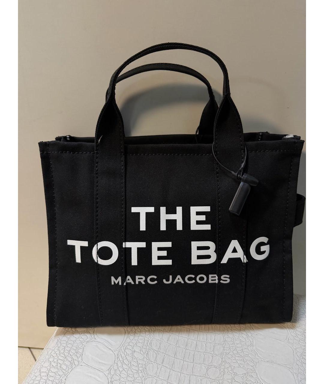 MARC JACOBS Черная тканевая сумка тоут, фото 2