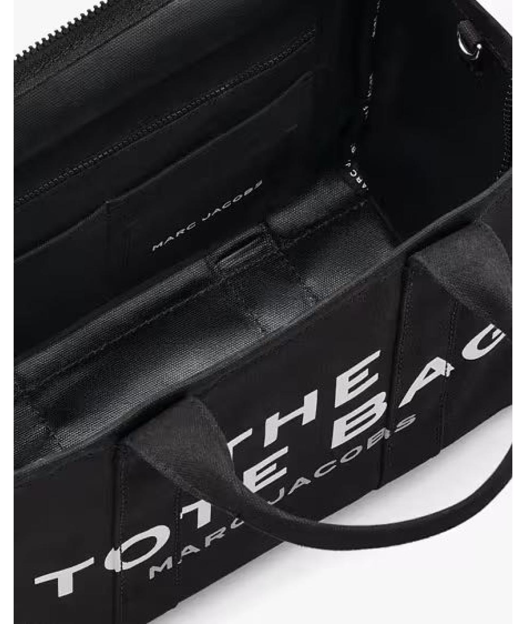 MARC JACOBS Черная тканевая сумка тоут, фото 4