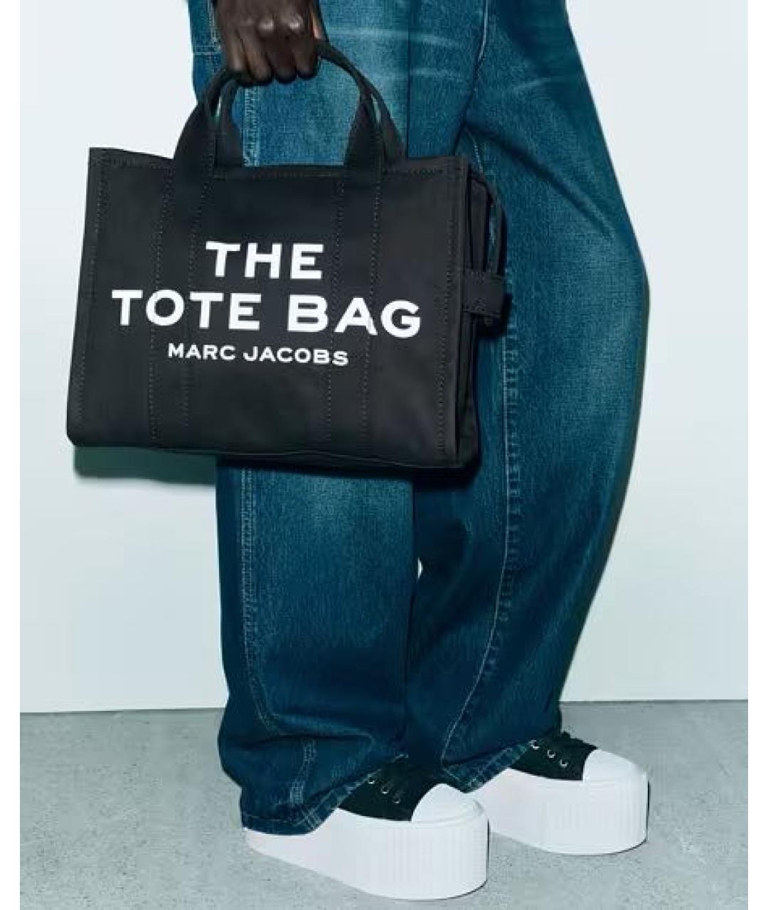 MARC JACOBS Черная тканевая сумка тоут, фото 7