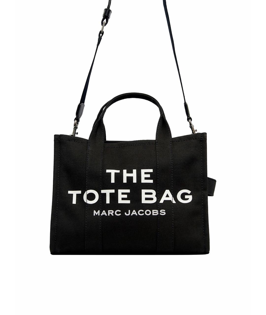 MARC JACOBS Черная тканевая сумка тоут, фото 1