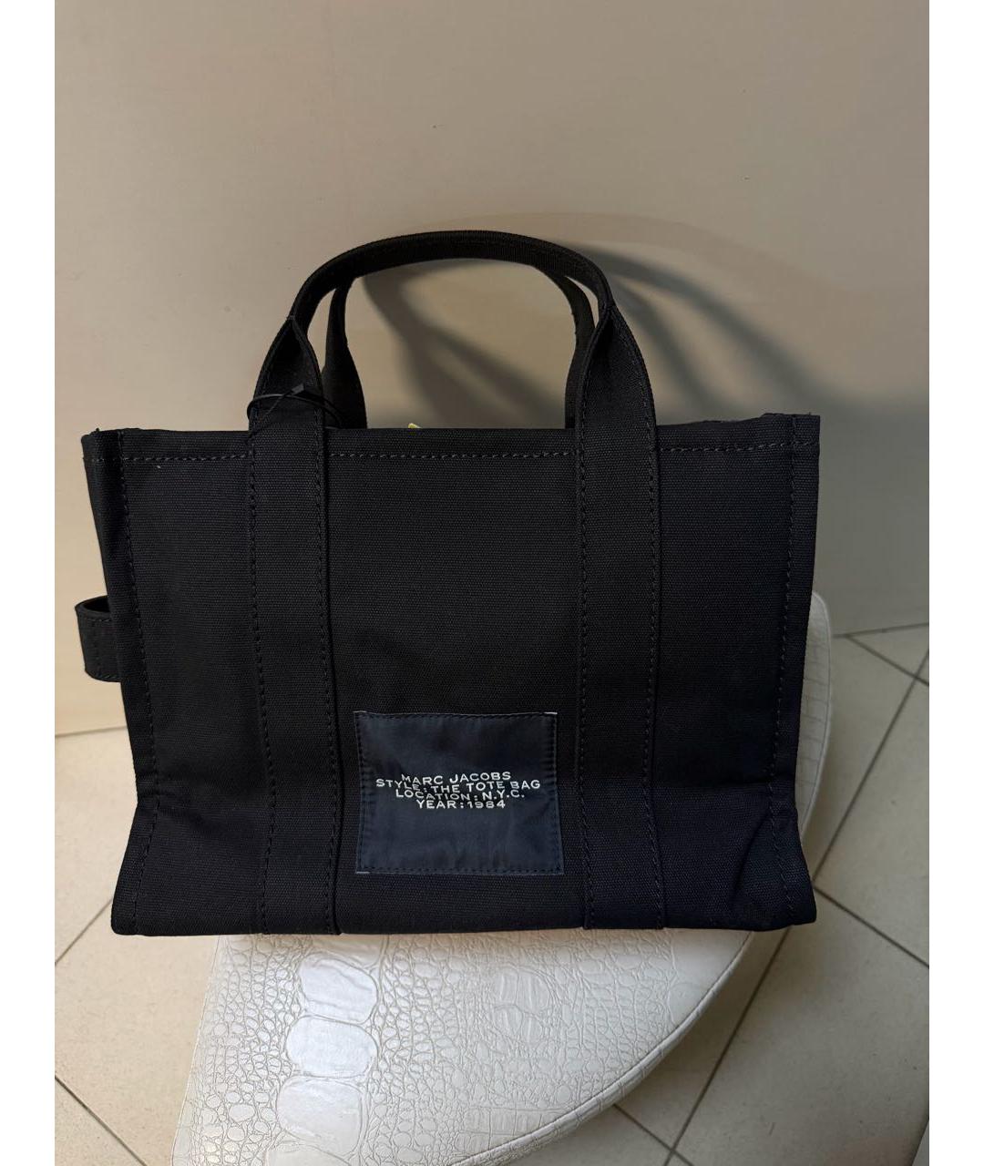 MARC JACOBS Черная тканевая сумка тоут, фото 3