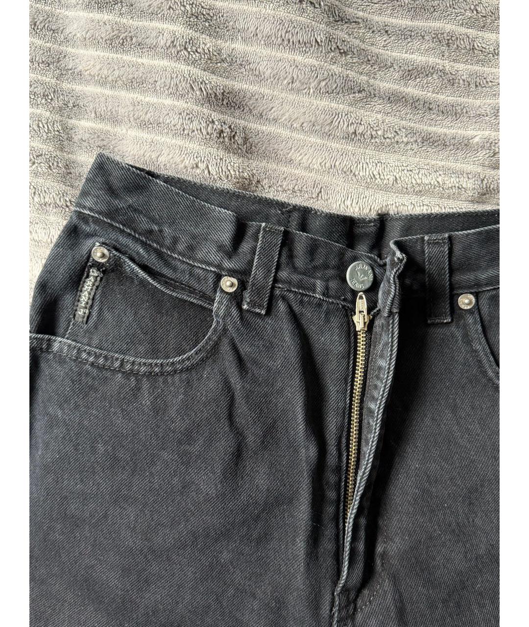 ARMANI JEANS Черные прямые джинсы, фото 2