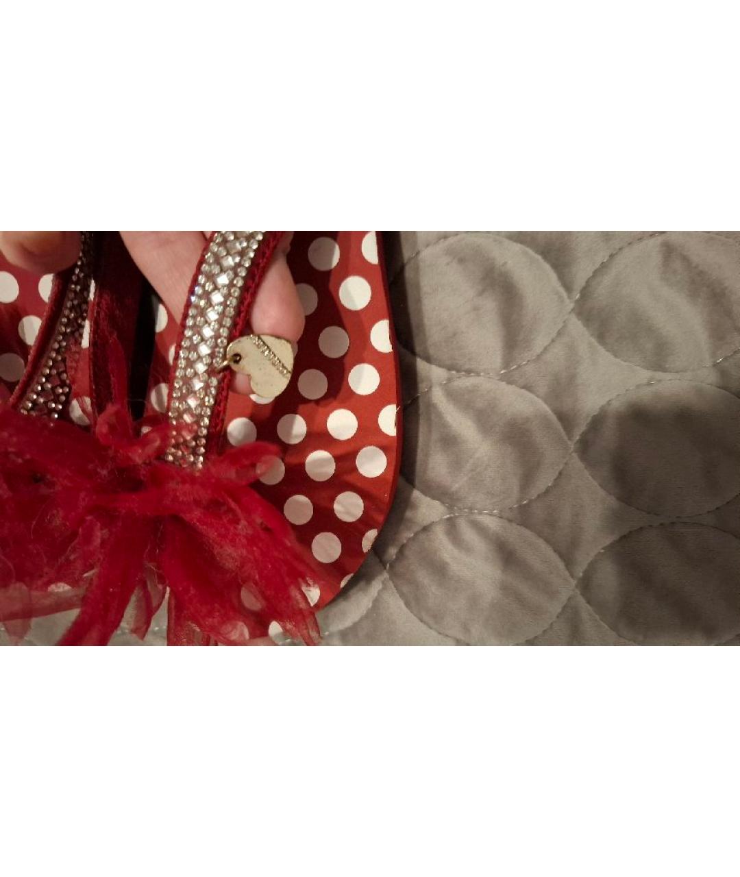 MONNALISA Бордовые неопреновые шлепанцы, фото 4