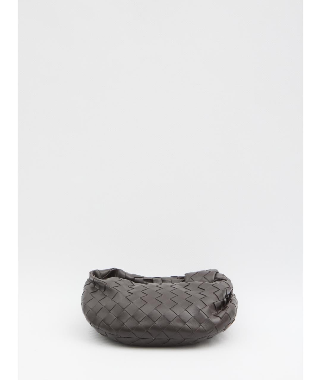 BOTTEGA VENETA Коричневая кожаная сумка с короткими ручками, фото 3