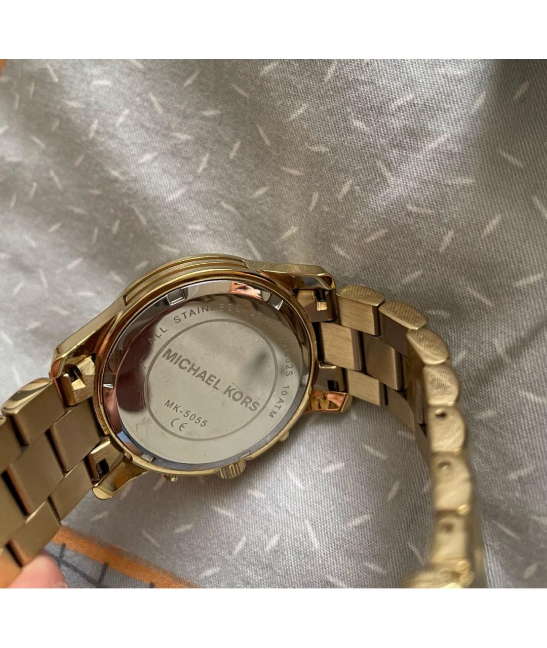 MICHAEL MICHAEL KORS Золотые позолоченные часы, фото 2