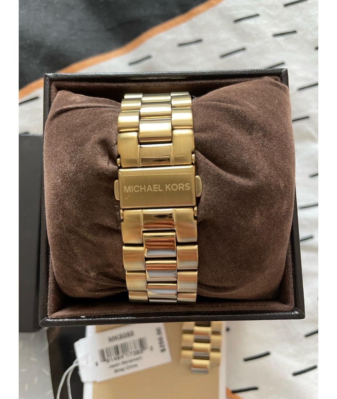 MICHAEL MICHAEL KORS Золотые позолоченные часы, фото 3