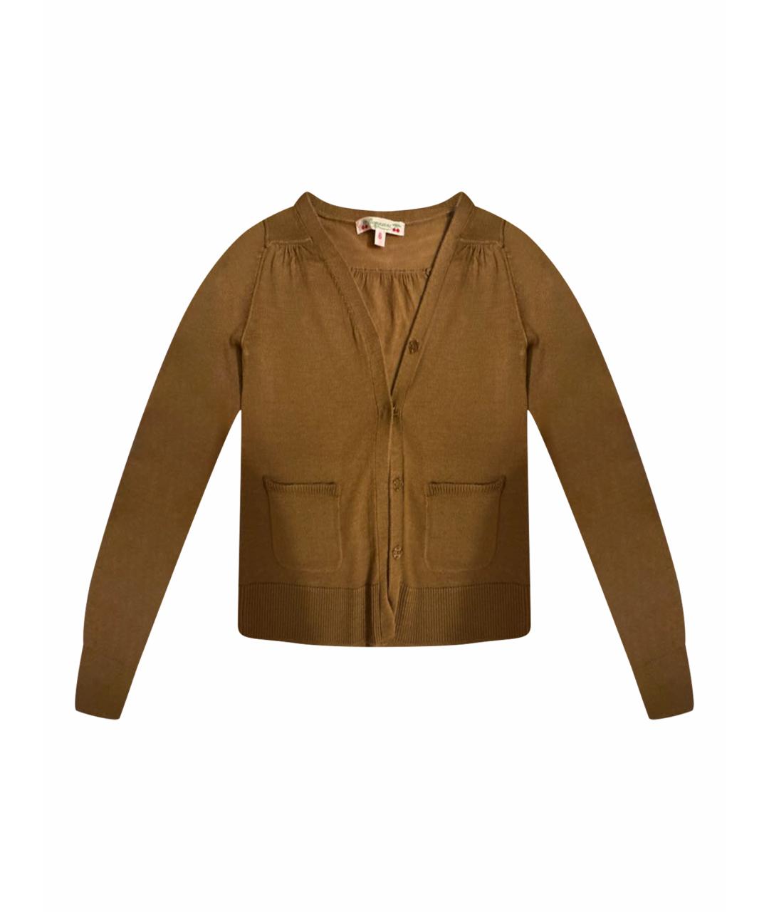 BONPOINT Горчичный шерстяной жакет / жилет, фото 1