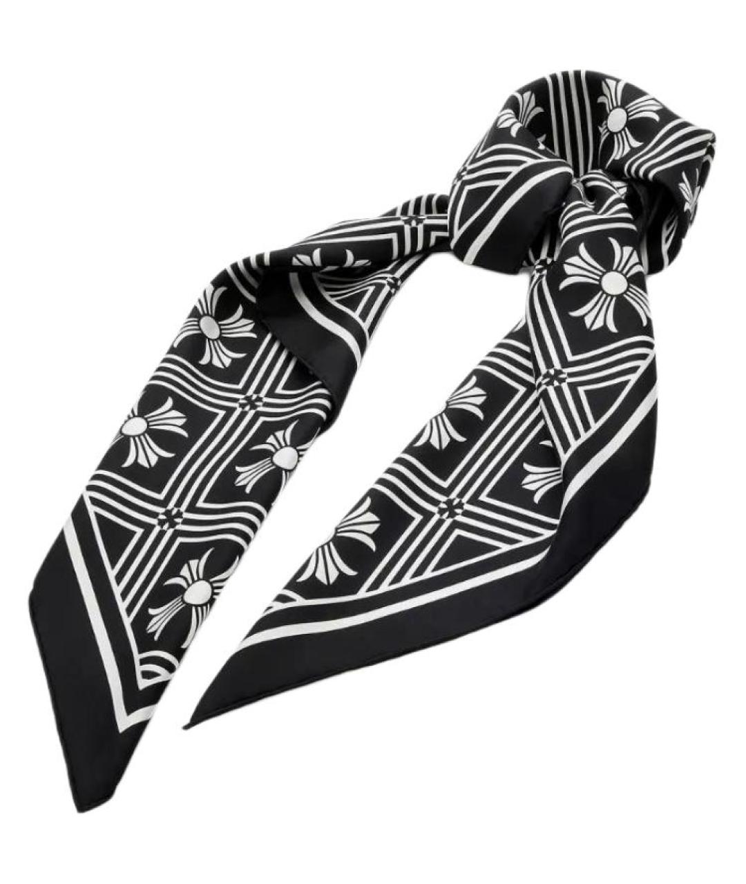 CHROME HEARTS Черный шарф, фото 2