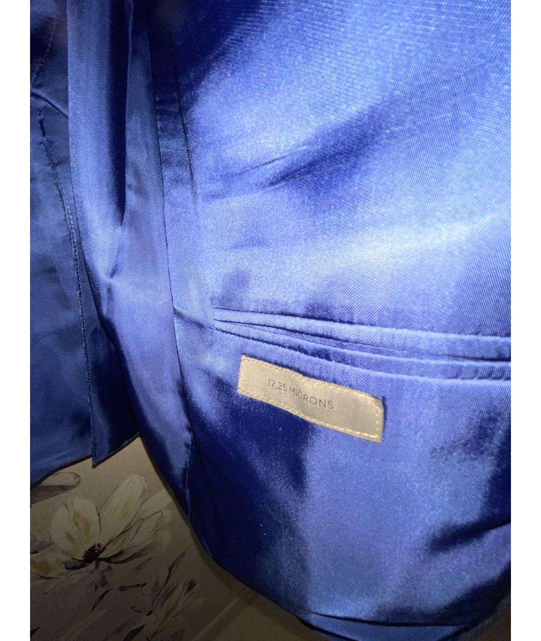 CORNELIANI Синий шерстяной пиджак, фото 4