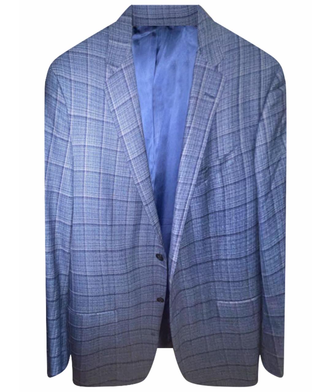 CORNELIANI Синий шерстяной пиджак, фото 1