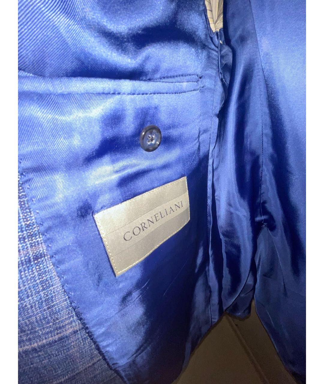CORNELIANI Синий шерстяной пиджак, фото 5