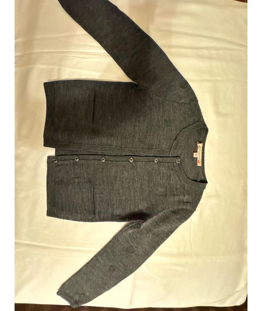 BONPOINT Серый шерстяной жакет / жилет, фото 4