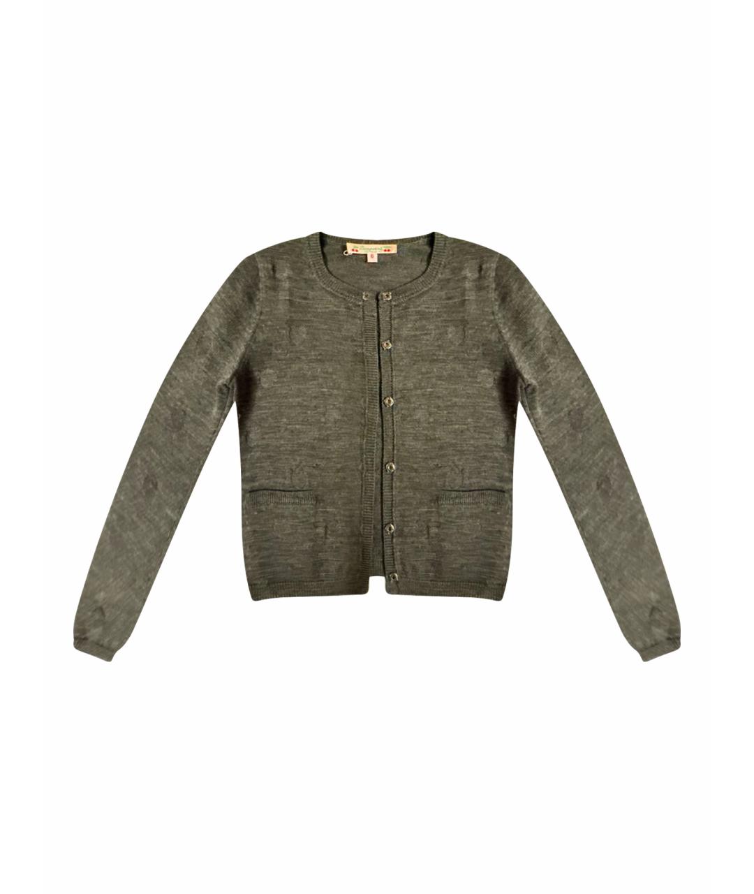 BONPOINT Серый шерстяной жакет / жилет, фото 1