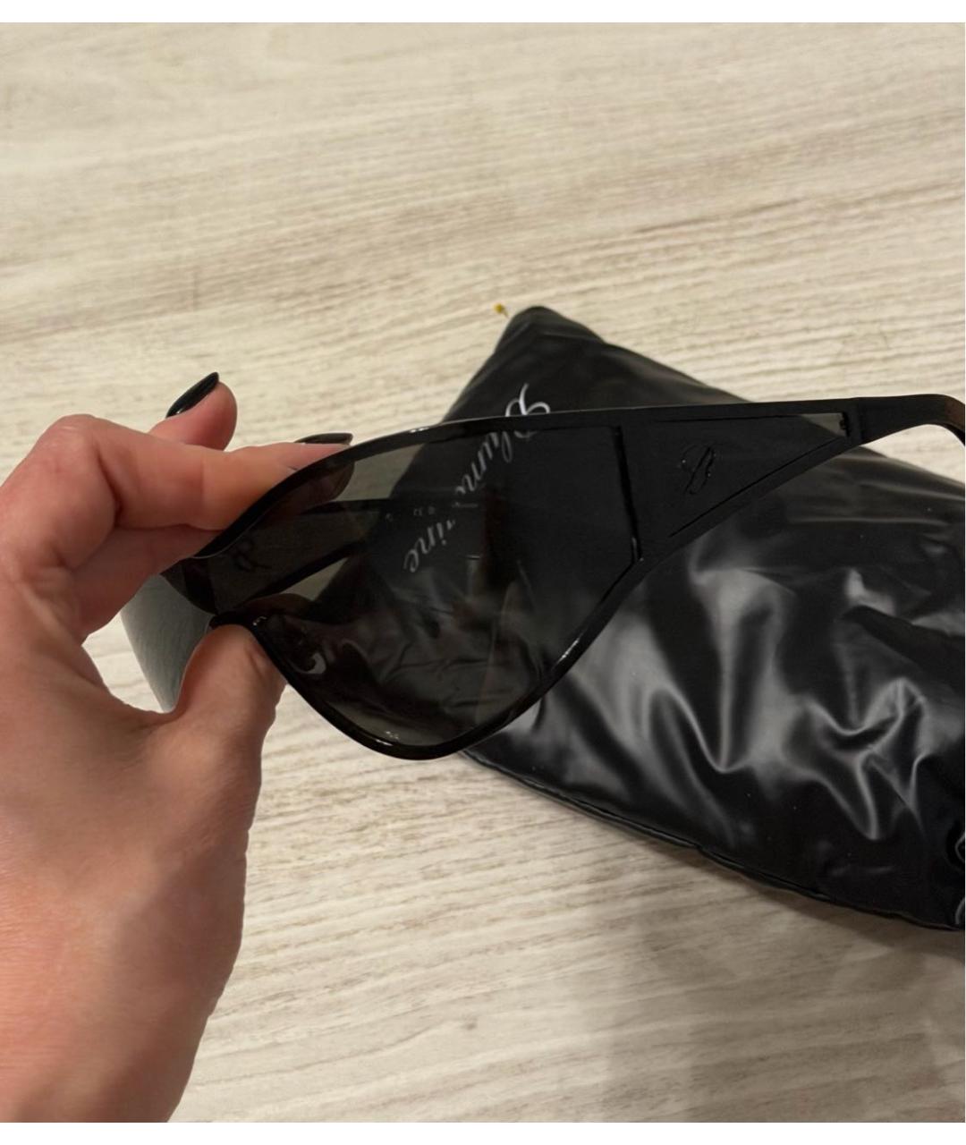 BLUMARINE Черные пластиковые солнцезащитные очки, фото 3