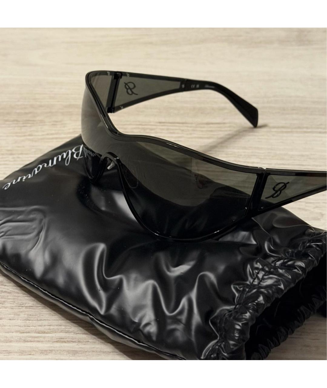 BLUMARINE Черные пластиковые солнцезащитные очки, фото 4