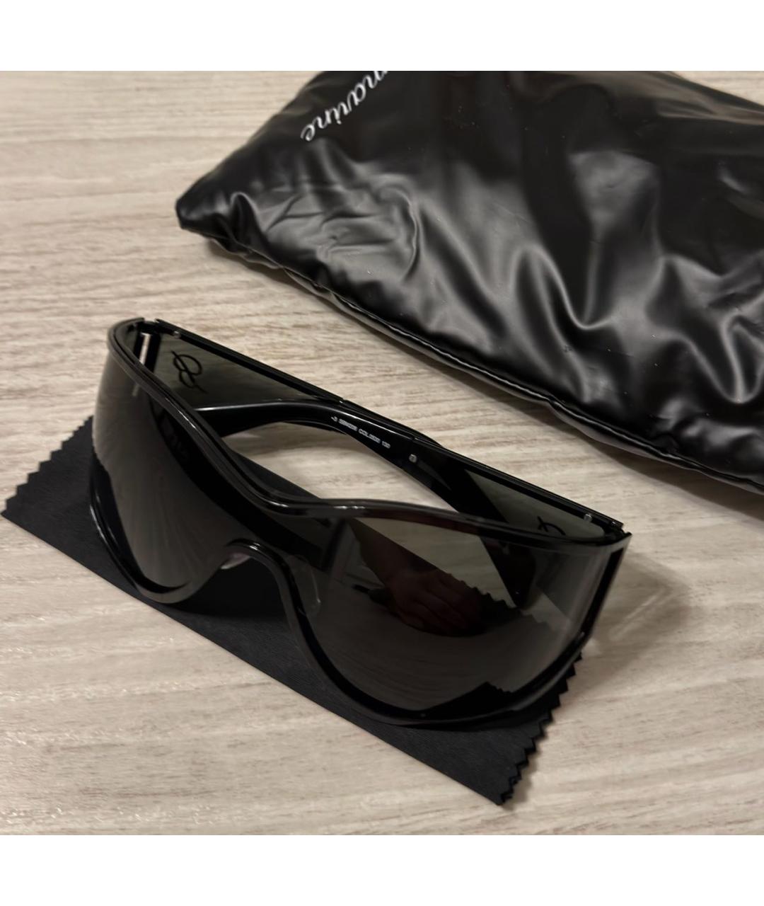 BLUMARINE Черные пластиковые солнцезащитные очки, фото 2