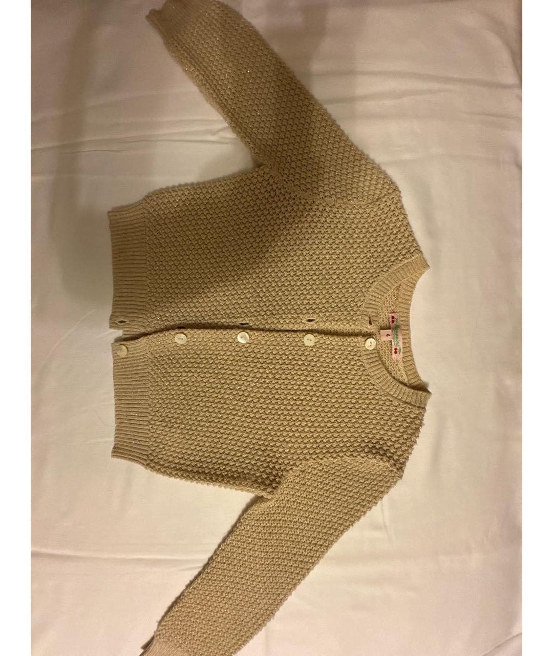 BONPOINT Золотой шерстяной жакет / жилет, фото 5