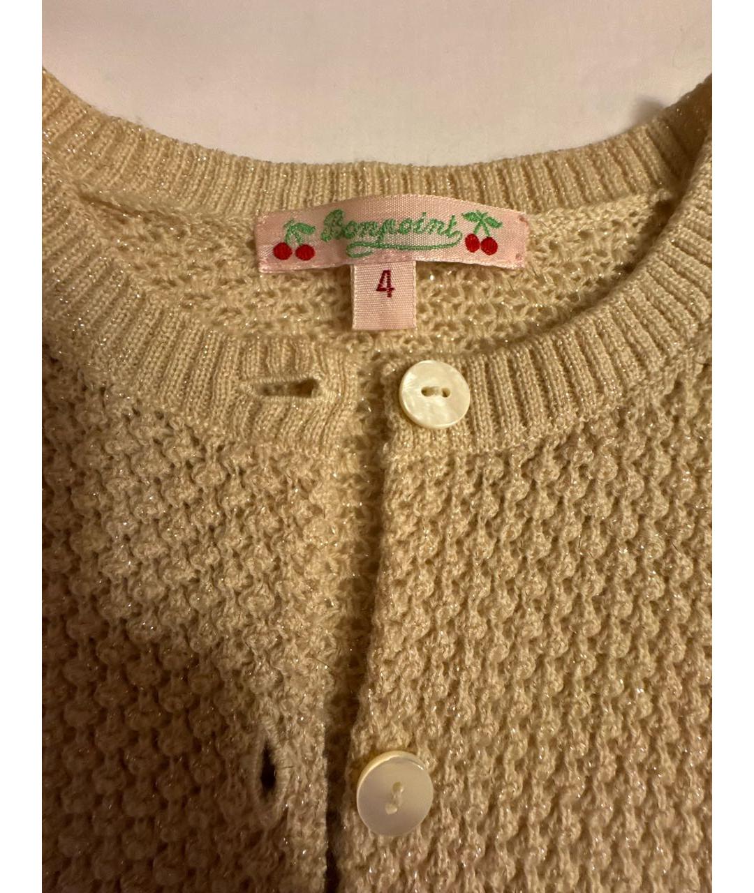 BONPOINT Золотой шерстяной жакет / жилет, фото 2