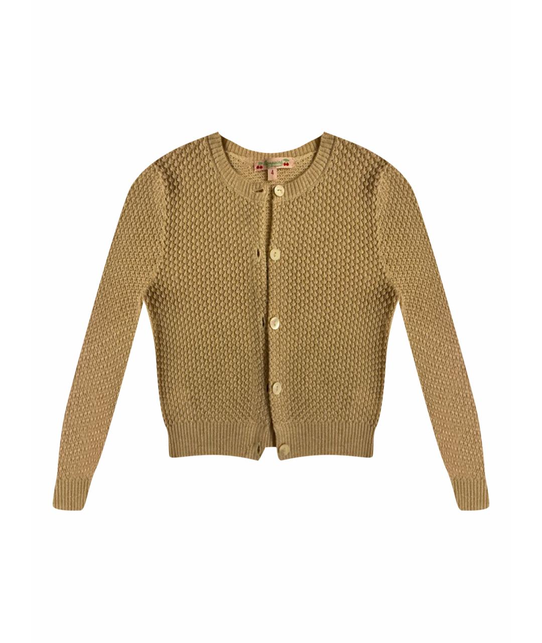 BONPOINT Золотой шерстяной жакет / жилет, фото 1