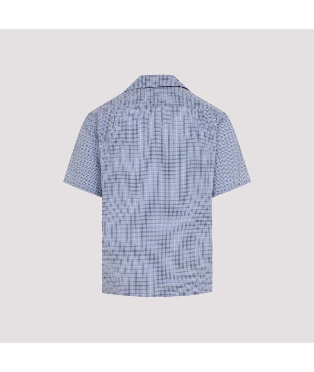 MAISON MARGIELA Синяя хлопковая кэжуал рубашка, фото 2