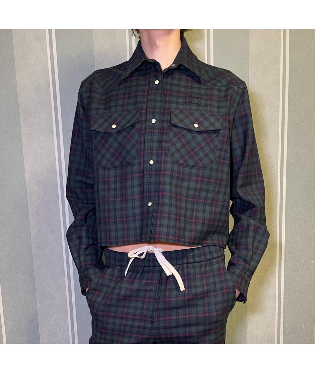 MIU MIU Мульти шерстяная рубашка, фото 2