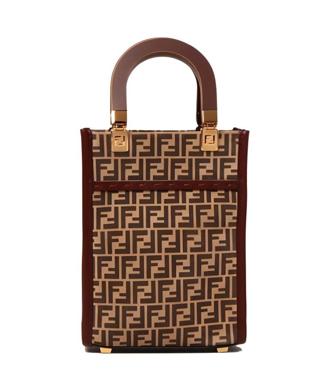 FENDI Коричневая сумка через плечо, фото 1