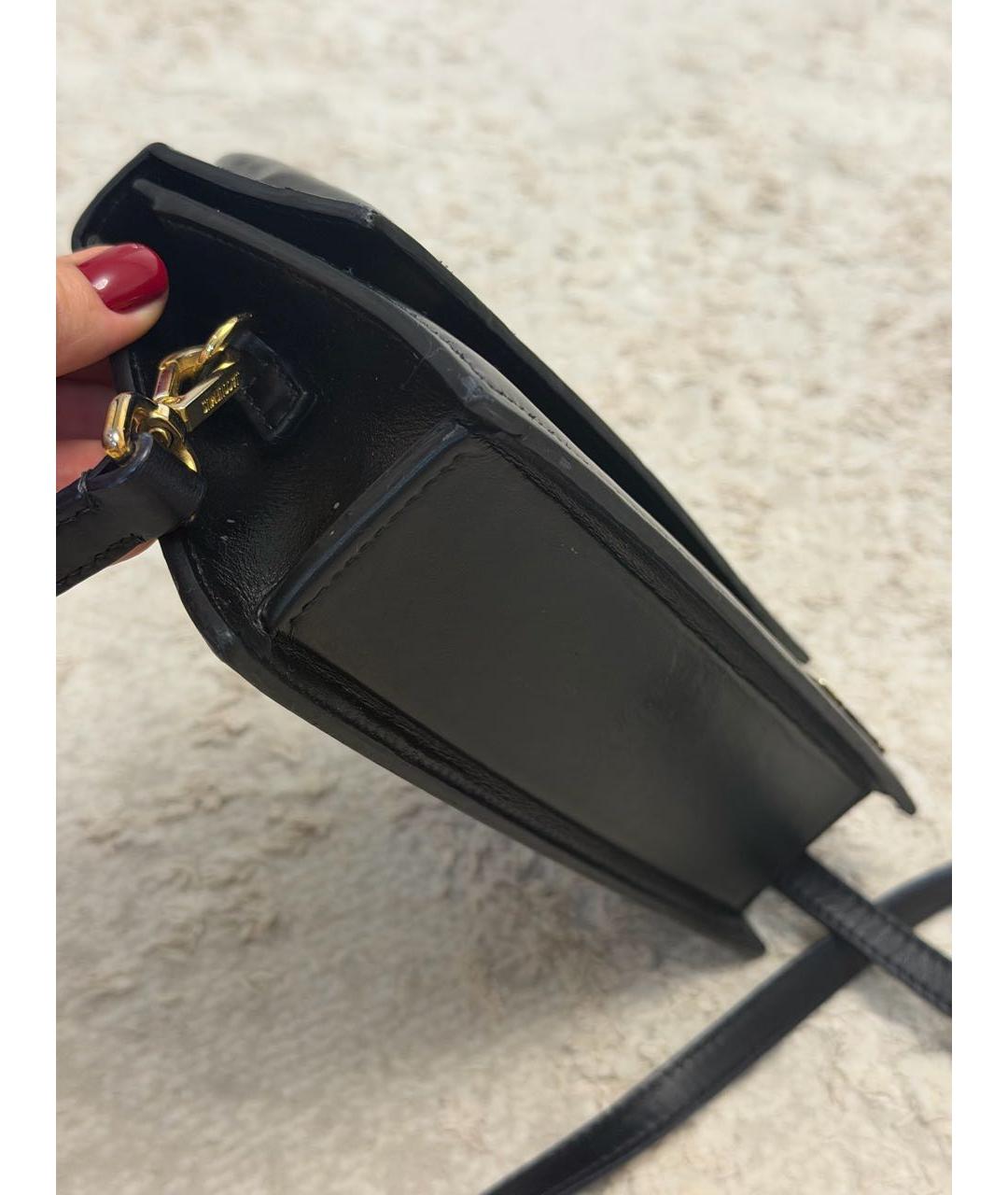 JACQUEMUS Черная кожаная сумка с короткими ручками, фото 2