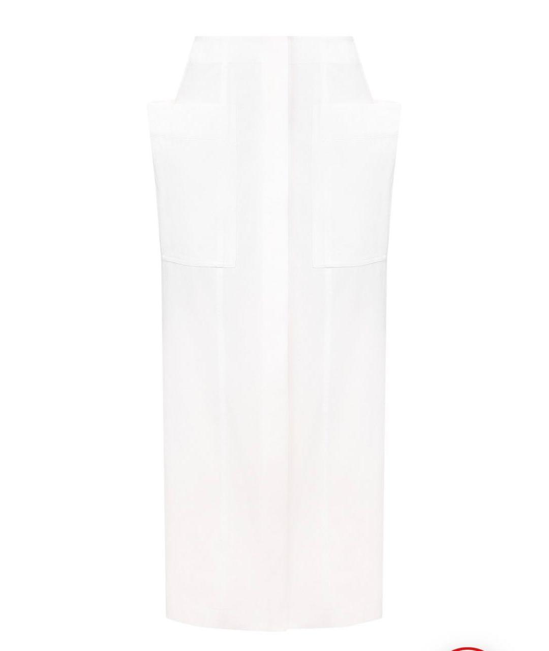 JACQUEMUS Белая хлопковая юбка миди, фото 7