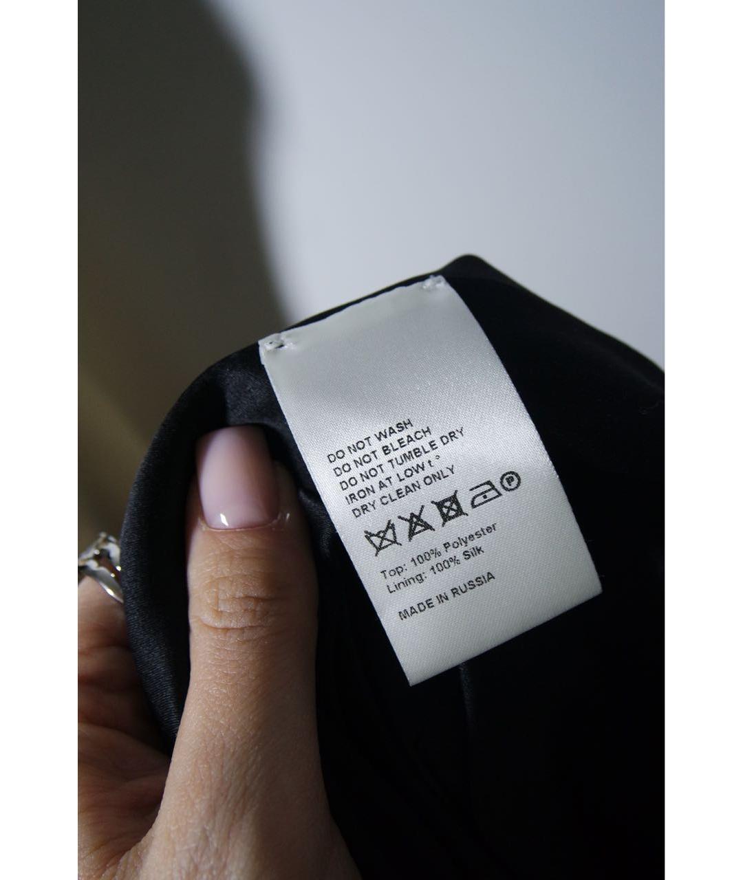 ALEXANDER TEREKHOV Черное шелковое вечернее платье, фото 6