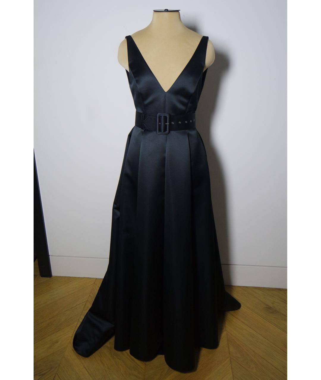 ALEXANDER TEREKHOV Черное шелковое вечернее платье, фото 9