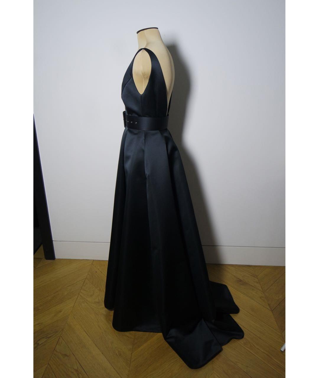 ALEXANDER TEREKHOV Черное шелковое вечернее платье, фото 7