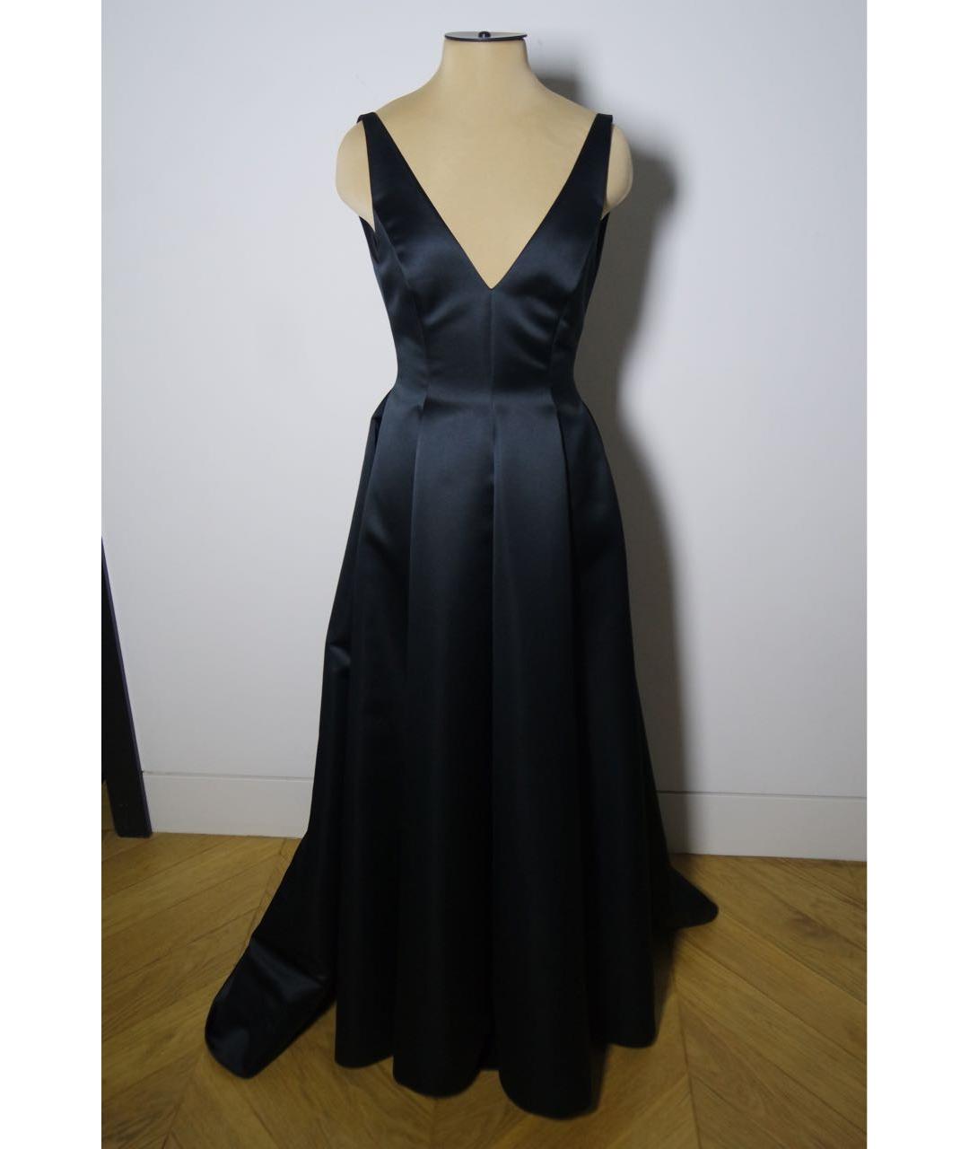ALEXANDER TEREKHOV Черное шелковое вечернее платье, фото 5