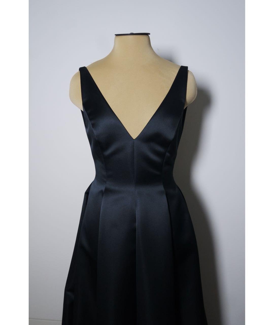 ALEXANDER TEREKHOV Черное шелковое вечернее платье, фото 4