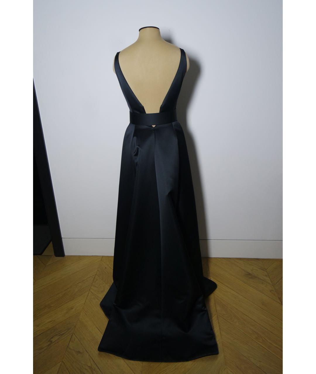 ALEXANDER TEREKHOV Черное шелковое вечернее платье, фото 2