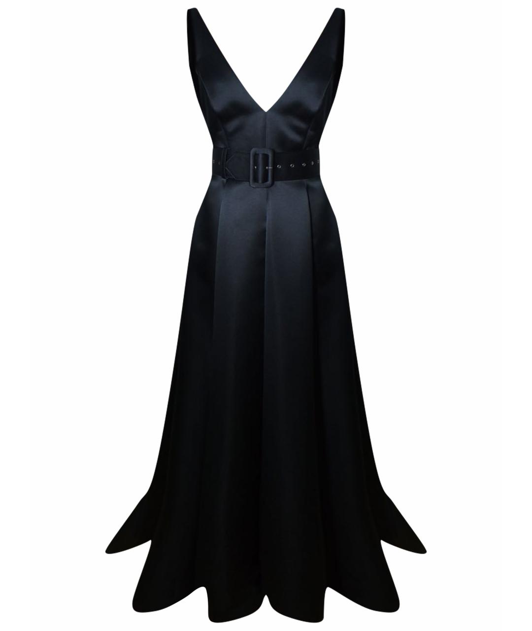 ALEXANDER TEREKHOV Черное шелковое вечернее платье, фото 1