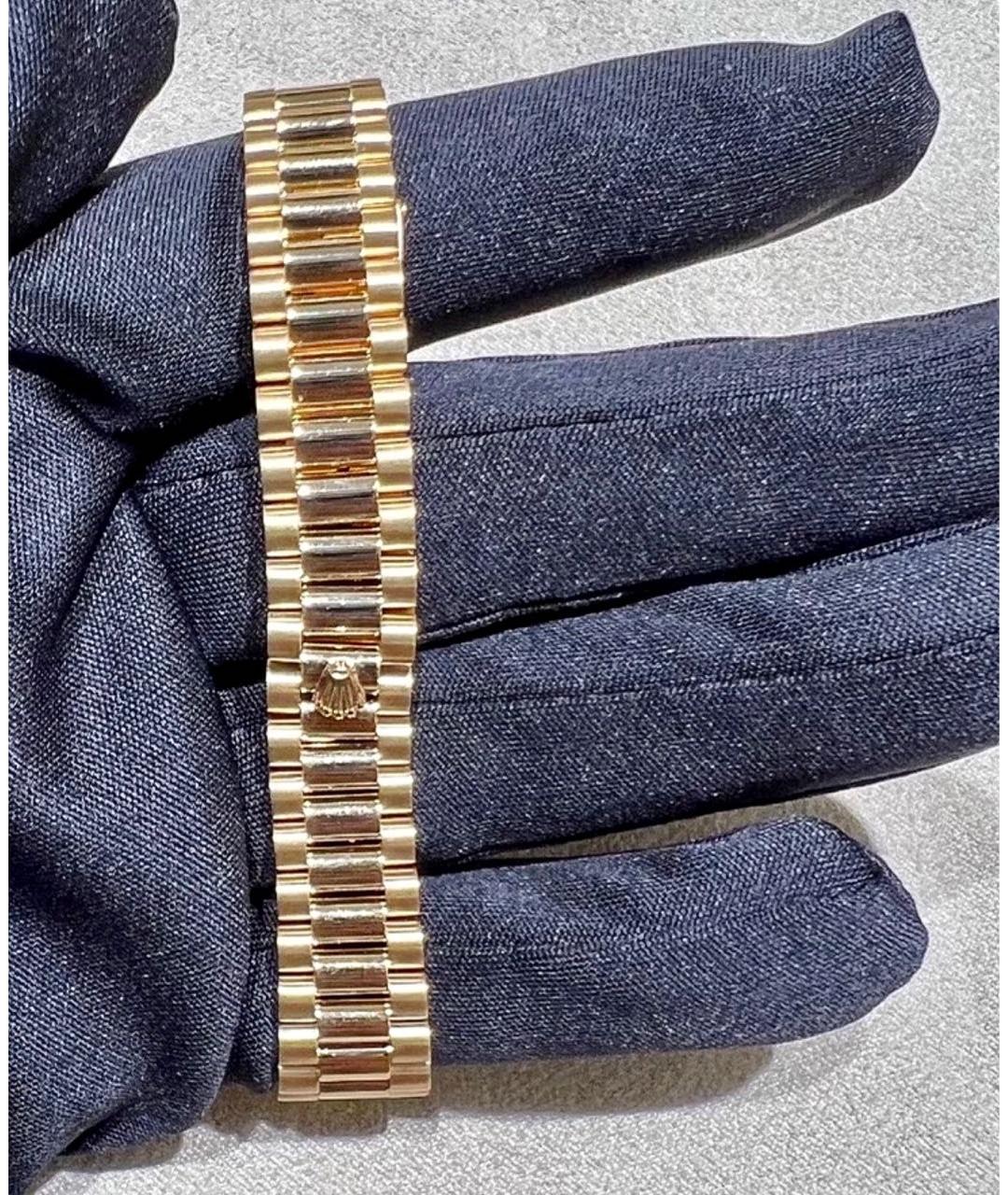 ROLEX Розовые часы из желтого золота, фото 4