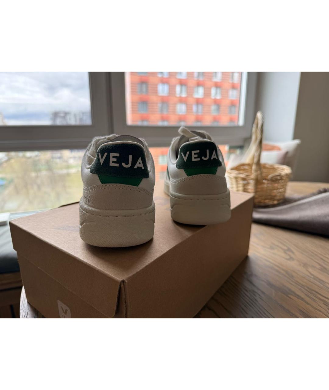 VEJA Белые кожаные кроссовки, фото 4