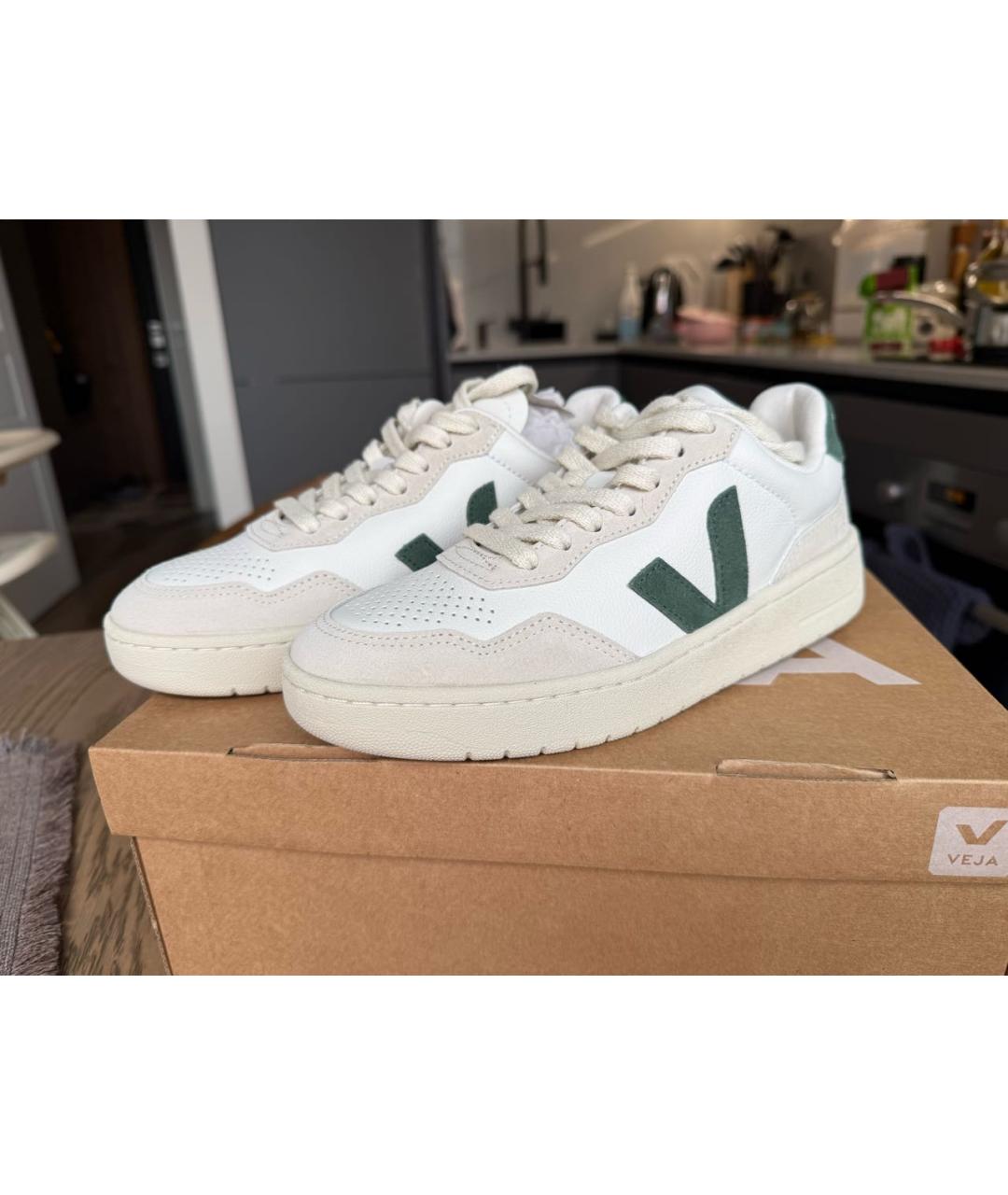 VEJA Белые кожаные кроссовки, фото 5