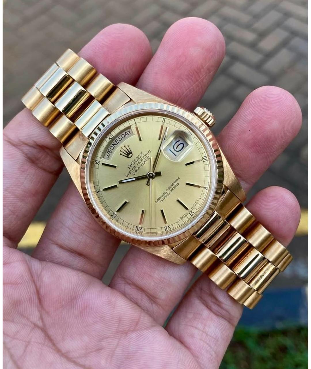 ROLEX Золотые часы из желтого золота, фото 2