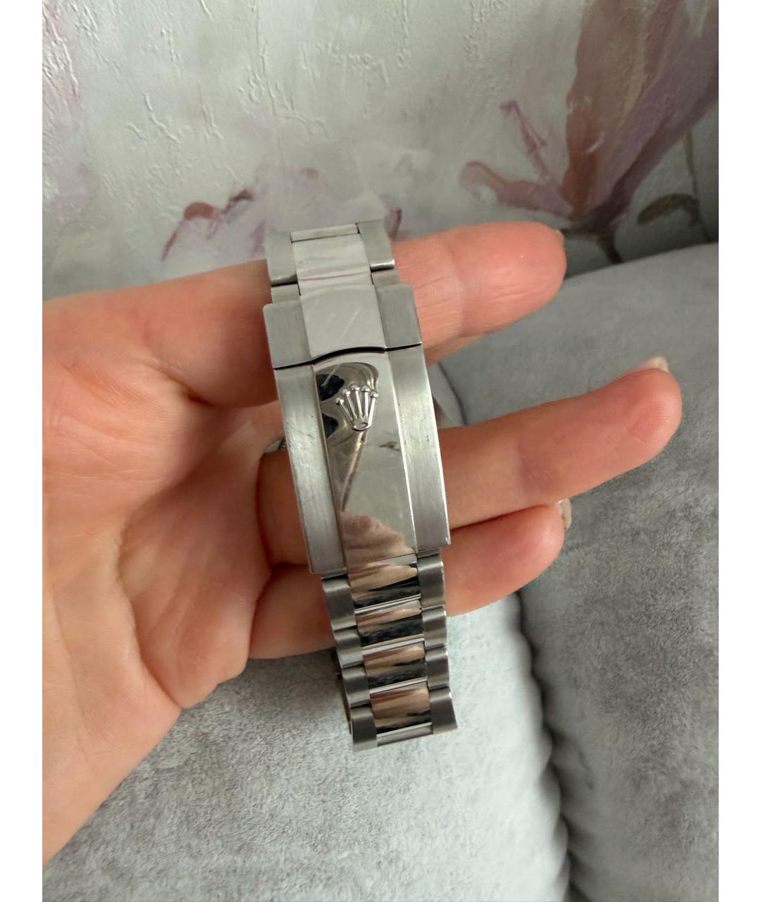 ROLEX Голубые металлические часы, фото 4