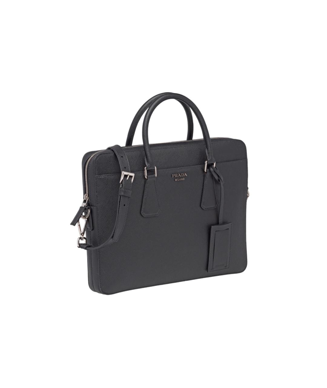 PRADA Черный портфель, фото 2