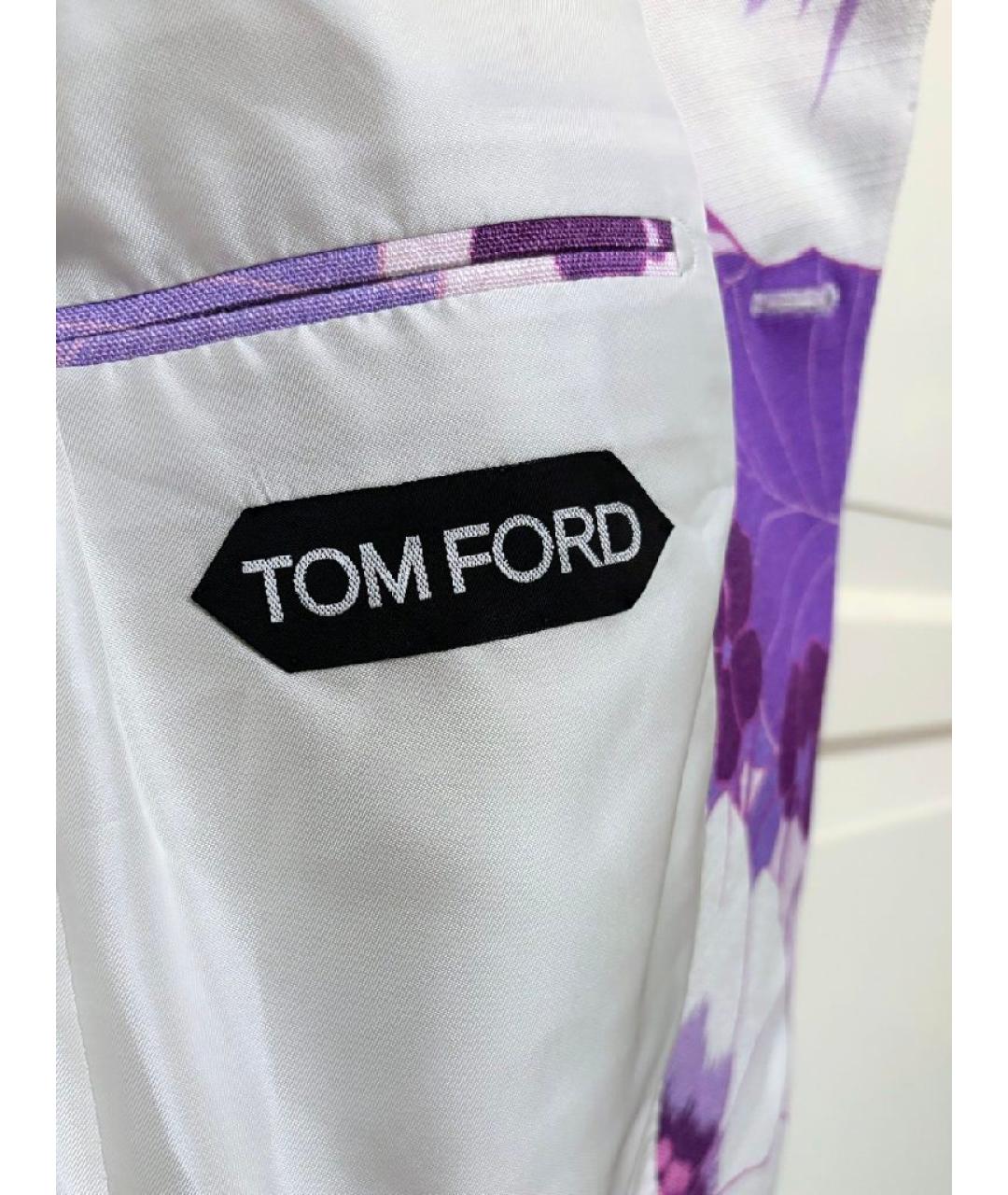 TOM FORD Фиолетовый вискозный пиджак, фото 3
